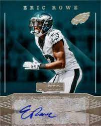 2016 Donruss Eric Rowe Football Autographed Trading Card Football Autograph Football Trading Cards Mini Footballs