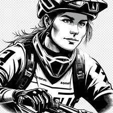 Ciclista MTB professionista femminile, mountain biker donna, file  vettoriale (SVG), png trasparente, download digitale.