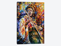 He was also a paratrooper in the 101st airborne division of the u.s. Jimi Hendrix Canvas Artwork By Leonid Afremov Icanvas