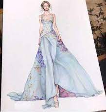 Baju pesta ulang tahun anak perempuan. Sketsa Desain Baju Pesta