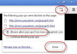 While your browser is open, just click on the safari menu at the top left of your screen. Chrome Turn Off Pop Up Blockers