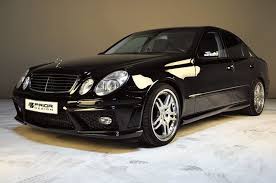 Black Mercedes Benz E Class W211 Full Body Kit Front Bumper E55 E63 Amg Benz E Class Black Mercedes Benz Benz