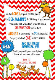 I Am The Lorax I Speak For The Trees I Am The Lorax I Speak For The Trees These Adorable Lorax Custom Invitations Are Perfect For Any Dr Seus Lorax Birthday Boy Birthday Invitations Lorax Party