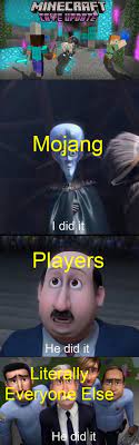 Axolotls are cute but will probably kill everything anyway. Minecraft Live Just Announced The Caves Cliffs Update So I Made This Meme For You Dankmemes