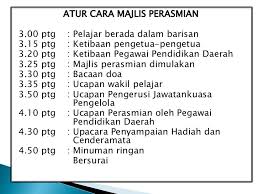 Contoh aturcara untuk majlis kenduri perkahwinan vip. Majlis Rasmi Koko Presentation
