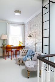 Executed properly, painted brick walls add visual interest to nearly any room. Trendy Textural Beauty 25 Home Offices With Brick Walls