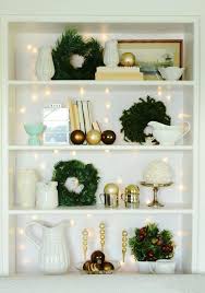 Natural Wreath For Christmas Bookcase 2013 Christmas Wreath Decor Ideas 2013 Christmas Bookcase Decor W Christmas Bookshelf Bookcase Decor Bookshelf Decor