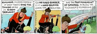 Dup leader arlene foster uses the carrot and stick to dictate terms to theresa may as she pursues brexit. Steve Bell S If Arlene Foster Explains Brexit To Theresa May Opinion The Guardian