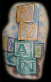 Baby Block Tattoo Baby Name Tattoos Baby Tattoo Designs Baby Tattoos