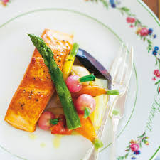 Recette Pave De Saumon Legumes De Joel Thiebault Recette Recette Saumon Saumon Recette Pave De Saumon