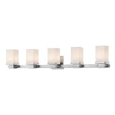 Complement your bathroom décor with our wide selection of vanity lights, available in a variety of styles and finishes. Z Lite Avige Bathroom Led Vanity Light 5 Light Brushed Nickel Rona