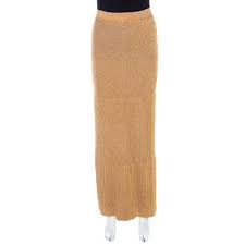 Check out our gold knit skirt selection for the very best in unique or custom, handmade pieces from well you're in luck, because here they come. Shop Pre Owned Missoni Metallic Gold Knit Pleated Maxi Skirt S