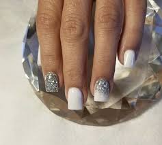 Acrylic Nails Square White Glitter Square Acrylic Nails Glitter Nails Acrylic White Glitter Nails