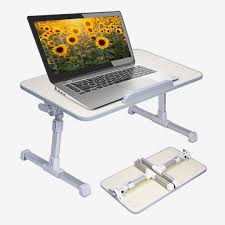 This Adjustable Table Has Made Me A Better Writer And Mom In 2020 Adjustable Laptop Table Laptop Table Table