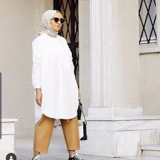 Lafinecouture Bayangiyim Stgt On Instagram Qooqstore Beyaz Tunik Ve Taba Havu Tesettur Pantolon Modelleri 2020 Moda