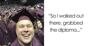 Celebrate your graduate in style! This Guy Proved That You Can Go To The Graduation Ceremony Without Even Attending College Bored Panda