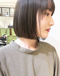 画像に含まれている可能性があるもの 1人 クローズアップ 透明感 ボブ ボブ クローズアップ