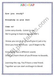 153,877 views • nov 26, 2017. Alphabet Rap Esl Worksheet By Rikke