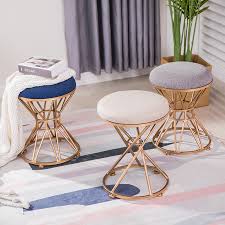 Nordic Dressing Stool Fashion Wrought Iron Stool Fabric Change Shoe Bench Bedroom Dressing Table Chair Nail Makeup Stool Stools Ottomans Aliexpress Save dressing table stools to get email alerts and updates on your ebay feed.+