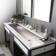trough bathroom sink materials the