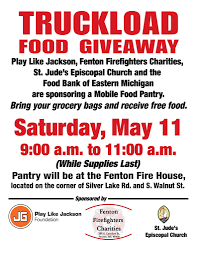 Essentially, on the website, you'll just type in your location and then a list of food resources with available times and days for sites. Another Free Food Giveaway Here Fenton Fire Department Facebook