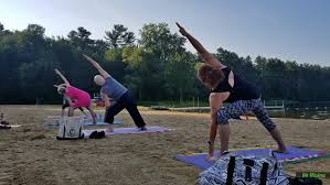 Maybe you would like to learn more about one of these? Beach Yoga Overlooking Pleasant Pond At The Great Outdoors In Turner Fit Maine