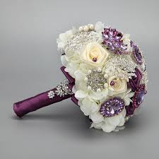 Easily create a charming wedding bouquet with silk flowers and ribbons! Handmade Fashion Wedding Brides Bouquet Brooch Crystal Pearls Silk Diy Flowers Bridal Bouquet Home Wedding Party Decorations Flowers Bridal Bouquet Bride Bouquetwedding Home Decoration Aliexpress