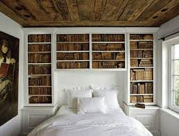 Books Behind Bed 3 Home Library Bedroom Home Bedroom