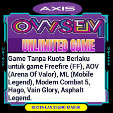 Cara mendapatkan kuota gratis axis 12 gb. Kuota Axis Owsem 4g Unlimited Game Tembak Inject Paket Murah Shopee Indonesia