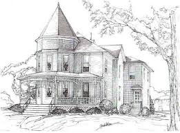 Pencil Drawings Of Old Houses Brick Home In Beaverdale Area In Des Moines Ia House Colouring Pages House Drawing Colouring Pages