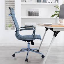 Modern office chairs at 2modern. Executive Ergonomic High Back Modern Office Chair Ribbed Pu Leather Swivel For Manager Conference Computer Room On Sale Overstock 25859055
