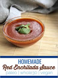 This Red Enchilada Sauce Is Easy To Make And Has Squeaky Clean Ingredients For Those Follow Red Enchilada Sauce Recipes With Enchilada Sauce Enchiladas Healthy