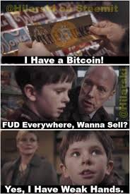 Get live meme/btc exchange rate and find out how to covert meme to btc with coincodex's free crypto converter. What It Looks Like When You Sell Your Bitcoin Because Of Fud Steemit