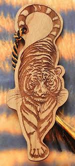 Tiger Bookmark Tiger Shaped Bookmark Wood Bookmark Animal Etsy Shape Poems Lion Sculpture Shapes