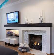 Pull in a wide sectional. Balance Small Scale Off Center Fireplace Balanced By Large Scale Art Chimeneas De Interior Chimeneas De Pared Diseno De Chimenea