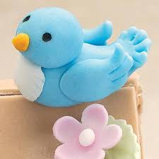 Fondant Blue Bird Recipe Fondant Techniques Fondant Decorations Fondant Animals