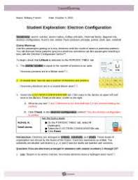 Gizmo answer key gizmo comes with an answer key. Student Exploration Electron Configuration Docsity