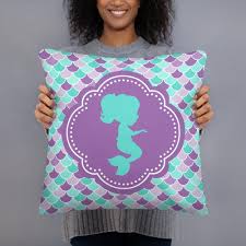 Then we suggest you go for a purple tone. Mermaids Throw Pillow Purple Teal Aqua Mermaid Scales Pillow Bedroom D Sweet Blooms Decor