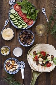 A breakfast of salt cod cake, fried eggs and avocado mojo (right), cardamom granola, yoghurt and fruit salad (centre) or huevos rotos. Labanese Veggies And Haloumi Breakfast Wrap My Tasty Curry