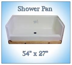 Replace bathtub with shower in mobile home. Manufactured Home 54x27 Fiberglass Replacement Shower Pan Price Match Guarantee