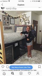 College Dorm Room Idea Dorm Bedroom Dorm Room Inspiration Girls Dorm Room