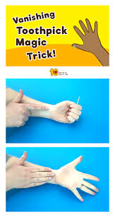 Here is the easiest way to do that. Vanishing Toothpick Magic Trick 10 Minutes Of Quality Time Easy Magic Tricks Magic Tricks For Kids Easy Magic