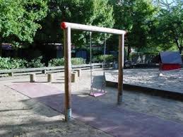 Schaukel Einfachschaukel Holz Komplett Mit Schaukelsitz Schaukel Spielplatz Einzelschaukel