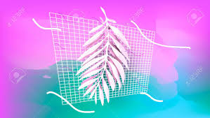 See more of vaporwave & aesthetic on facebook. Palm Leaf With Abstract Shapes On The Pink Background Vaporwave Royalty Free Cliparts Vectors And Stock Illustration Image 124104354