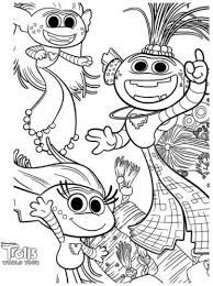 Barb, tiny diamond, satin and chenille, riff and others. 25 Free Printable Trolls World Tour Coloring Pages