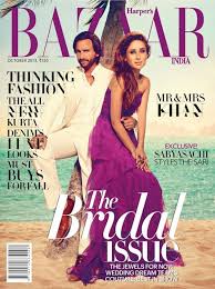 Saif Ali Khan Kareena Kapoor Khan Harper S Bazaar Magazine Cover Kareena Kapoor Bollywood Celebrities Bollywood Actress