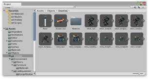 Unity Manual Project Browser