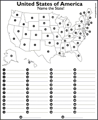 Each state has a permanent population, is controlled by a sense of a central government that reports to the union with this series of 50 states worksheets students. Us Map With States And Capitals Printable