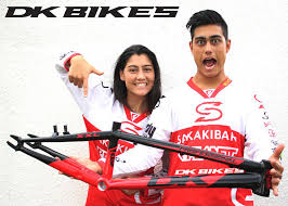 Her bmx career started very early, at the age of 4, and she started training along with her brother kai. Sakakibara Team