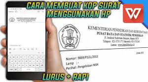 Mulai dari membuat ikon karena kita mau membuat garis tepi lingkaran, kita harus membuat bentuk lain lagi. Cara Membuat Kop Surat Menggunakan Wps Office Di Handphone Youtube